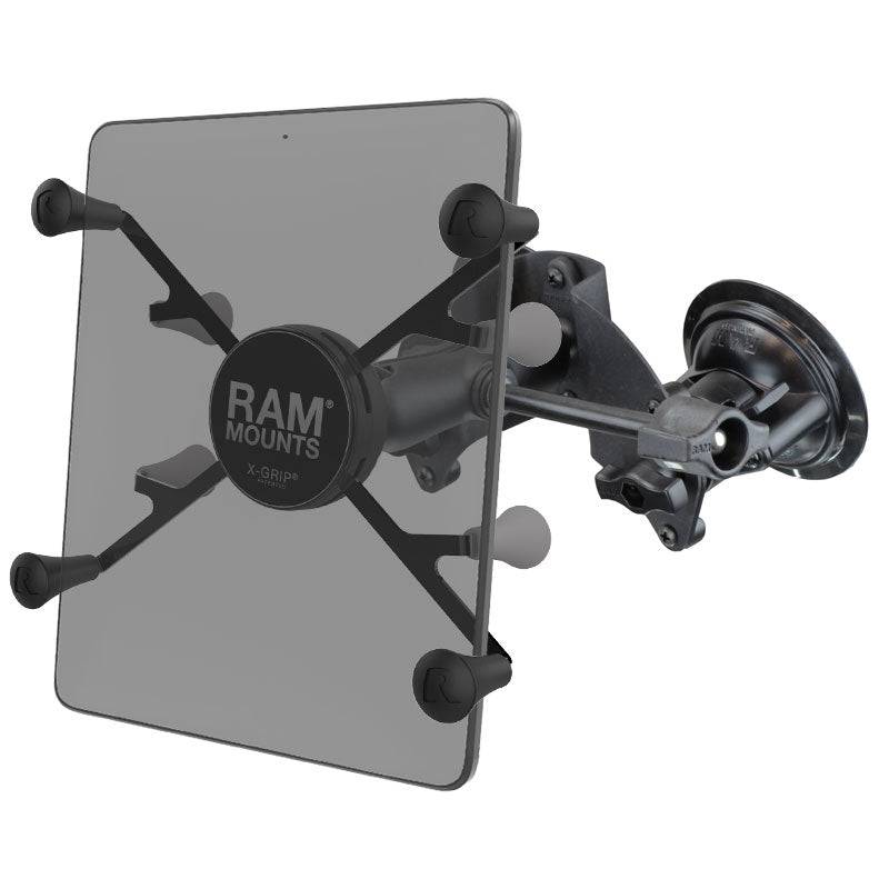 RAM® X-Grip® with RAM® Twist-Lock™ Dual Suction for 7"-8" Tablets - RAM-B-189-UN8-ALA1-KRU - OC Mounts