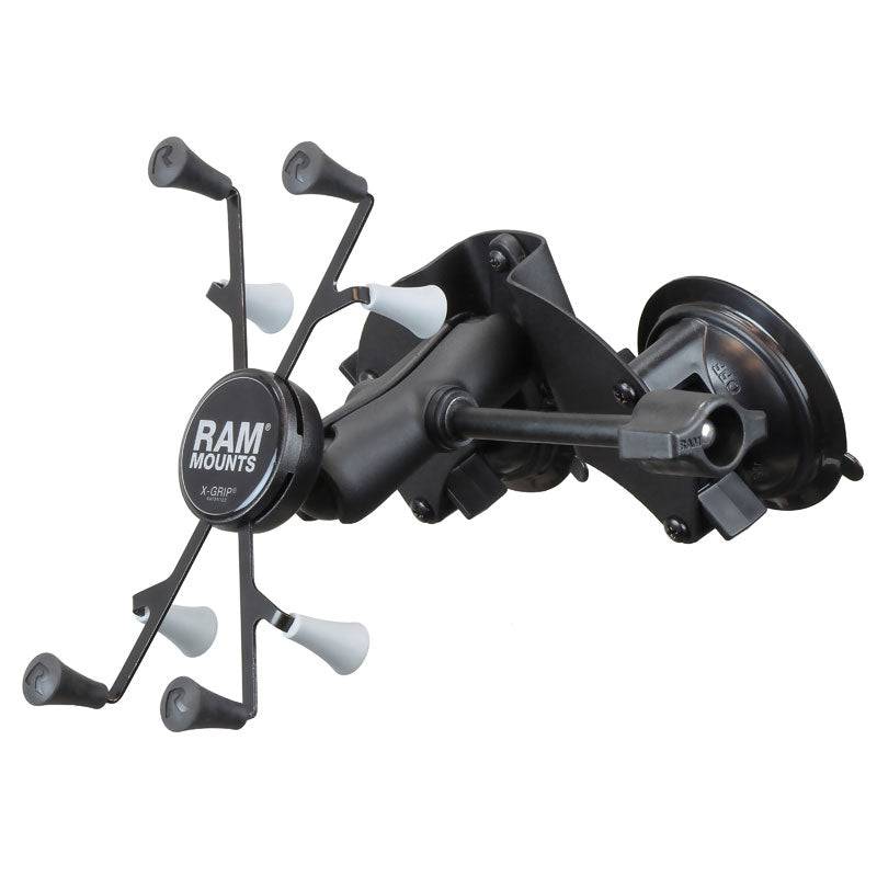 RAM® X-Grip® with RAM® Twist-Lock™ Dual Suction for 7"-8" Tablets - RAM-B-189-UN8-ALA1-KRU - OC Mounts
