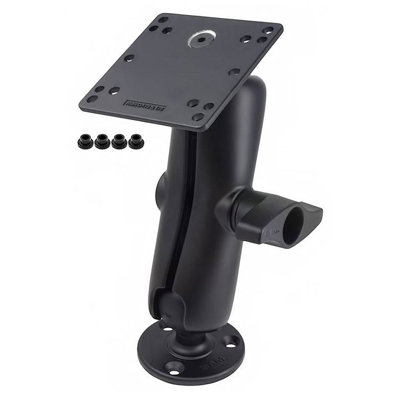 RAM® Double Ball Mount with Steel Reinforced 100x100mm VESA Plate - RAM-D-101U-246-IN1 - OC Mounts
