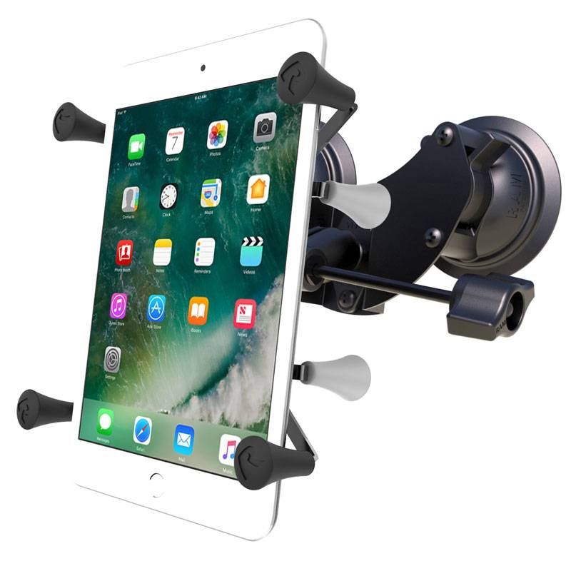 RAM® X-Grip® with RAM® Twist-Lock™ Dual Suction for 7"-8" Tablets - RAM-B-189-UN8-ALA1-KRU - OC Mounts