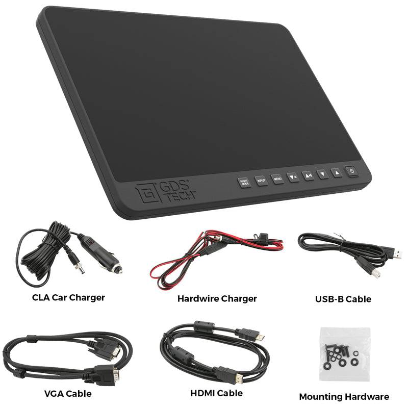 GDS® View™ 13.3" Touch Screen Monitor - GDS® View™ 13.3" Touch Screen Monitor - RAM-GDS-MON-13-1 - OC Mounts