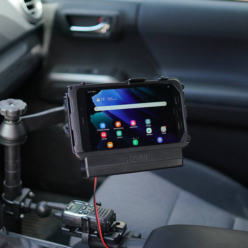 RAM® Power + Data Dock for Tab Active3 & 2 with Speaker Box - RAM-HOL-SAM61PDU - OC Mounts