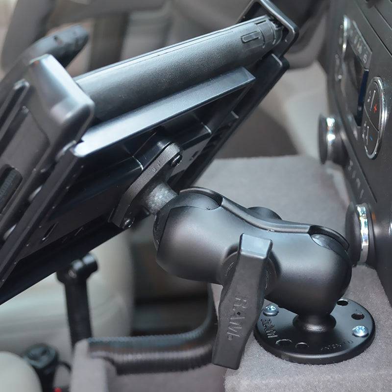 RAM® Double Ball Mount with Diamond Plate Adapter - RAM-138U-B - OC Mounts