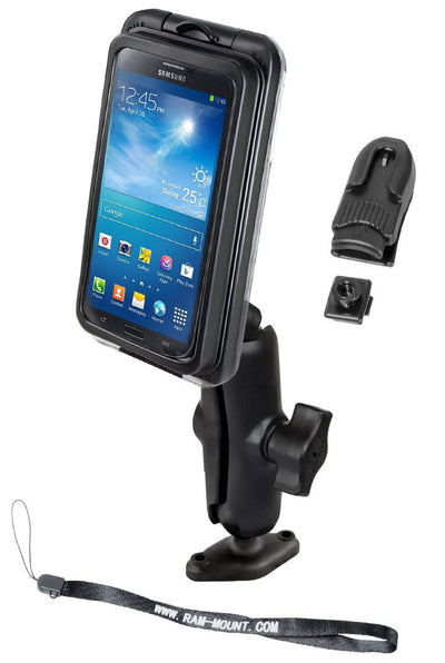 RAM® Aqua Box® Pro 20 with Composite Double Ball Diamond Plate Mount - RAP-B-102-AQ7-2CU - OC Mounts