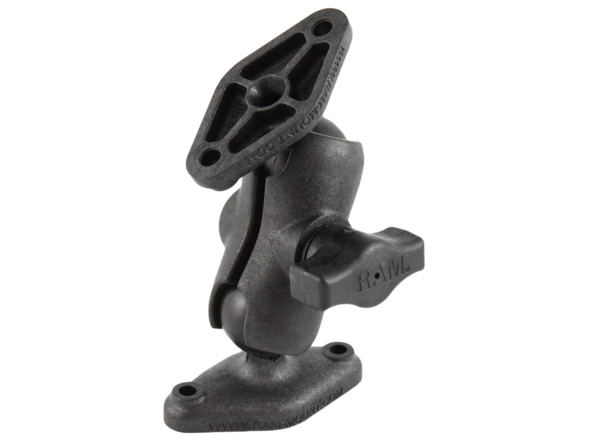 RAM® Universal Composite Double Ball Mount with Two Diamond Plates - RAP-B-102U-A - OC Mounts
