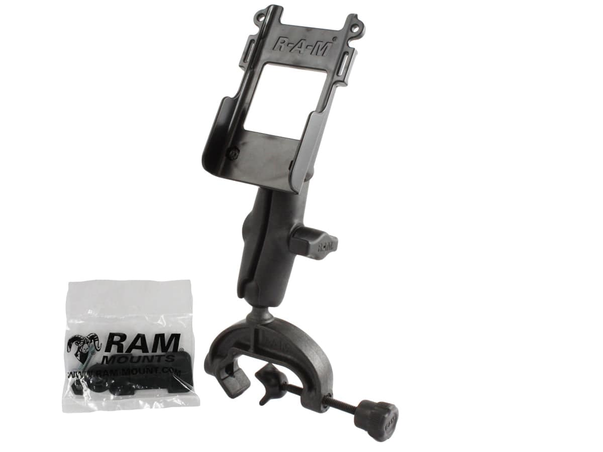 RAM® Composite Yoke Clamp Mount with Universal Belt Clip Cradle - RAP-B-121-BC1U - OC Mounts