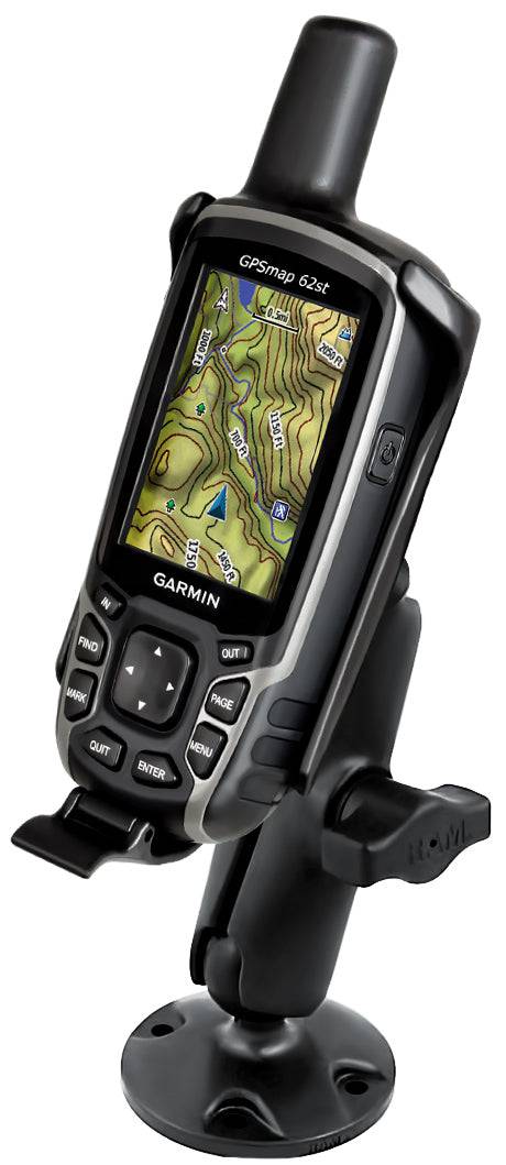 RAM® Drill-Down Mount for Garmin Astro 320, GPSMAP 62 & 64 Series - RAP-B-138-GA41 - OC Mounts