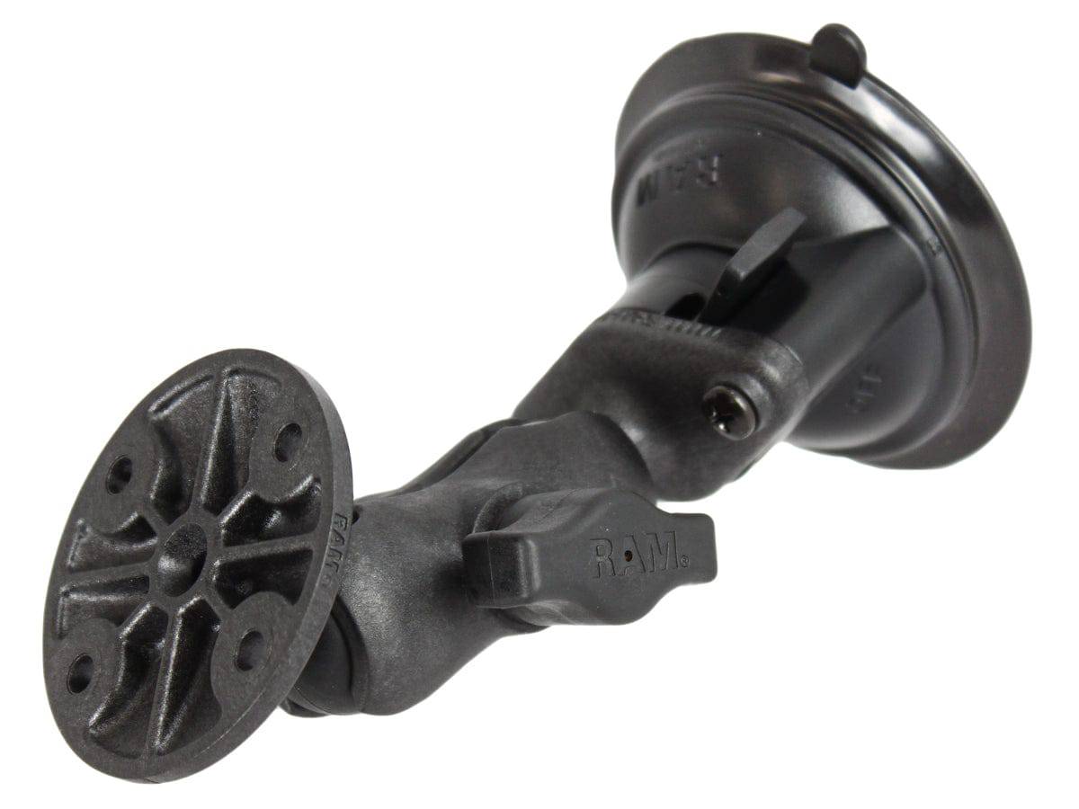 RAM® Twist-Lock™ Composite Suction Mount with Round Plate Adapter - RAP-B-166-A-202U - OC Mounts