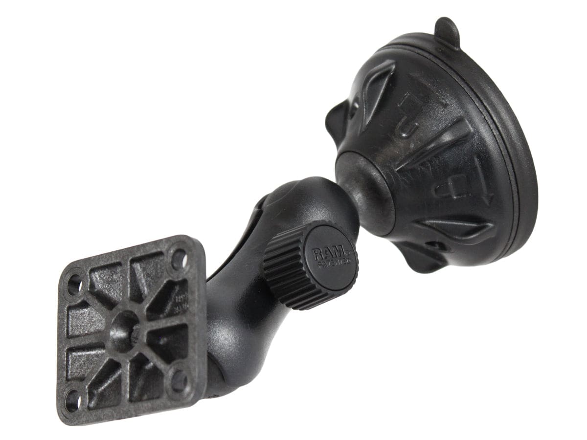 RAM® Twist-Lock™ Low Profile Suction Cup Mount with AMPS Hole Pattern - RAP-B-166-1U - OC Mounts