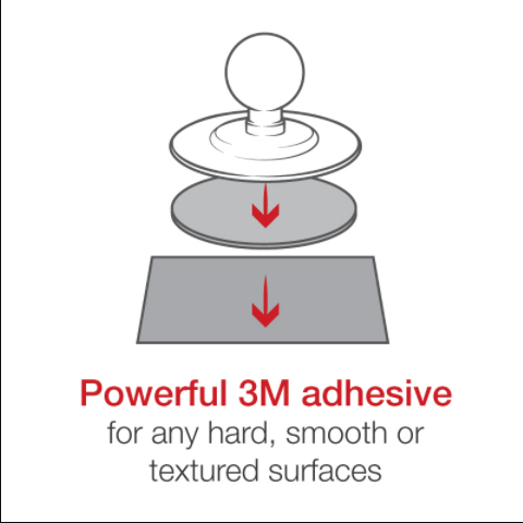 RAM® Tab-Tite™ Mount with Flex Adhesive Base for Large Tablets - RAP-B-378-TAB-LG - OC Mounts