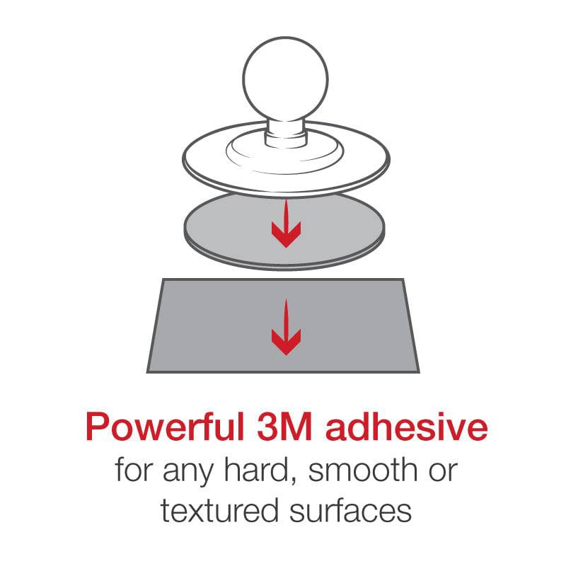 RAM® X-Grip® Phone Mount Flex Adhesive Base - RAP-B-378-A-UN7U - OC Mounts