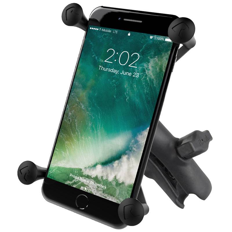 RAM® X-Grip® Large Phone Mount with Composite Double Socket Arm - RAP-HOL-UN10B-201U - OC Mounts