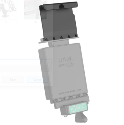 GDS® Vehicle Dock Top Cup for Samsung Tab S5e & Tab A 10.1 (2019) - RAM-GDS-DOCKT-SAM49U - OC Mounts