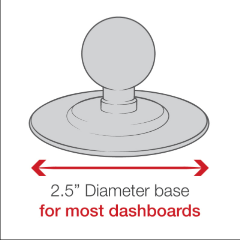 RAM® Tab-Tite™ Mount with Flex Adhesive Base for Large Tablets - RAP-B-378-TAB-LG - OC Mounts