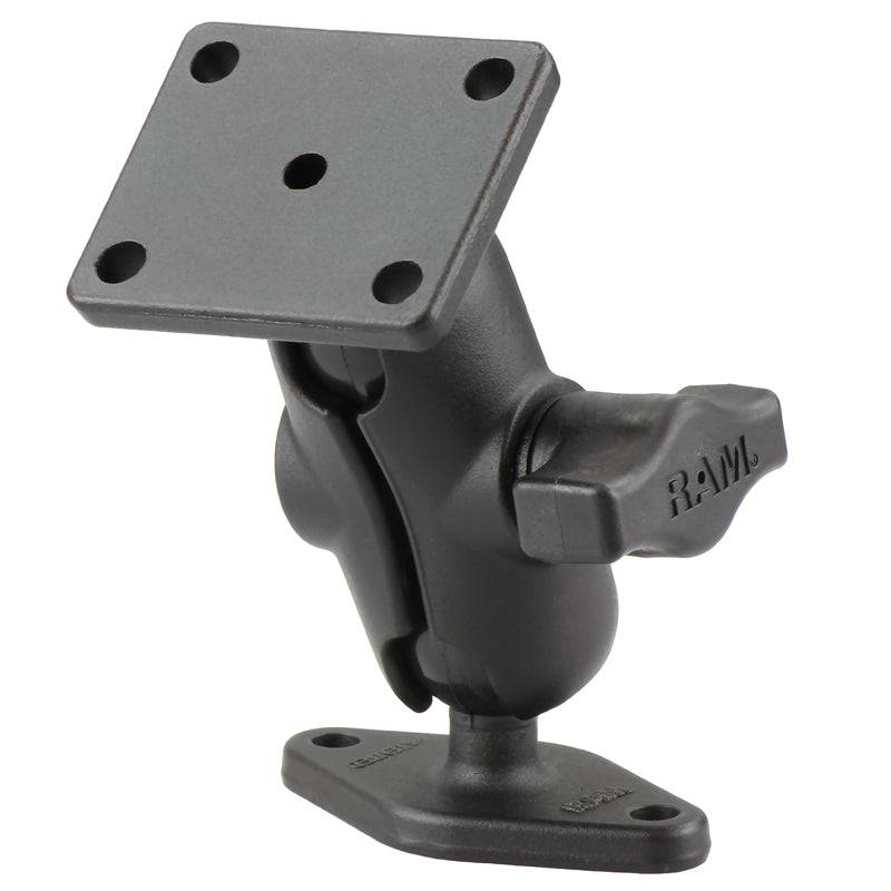 RAM® Universal Double Ball Mount with 2-Hole & 4-Hole AMPS Plates - RAM-B-140U-A - OC Mounts