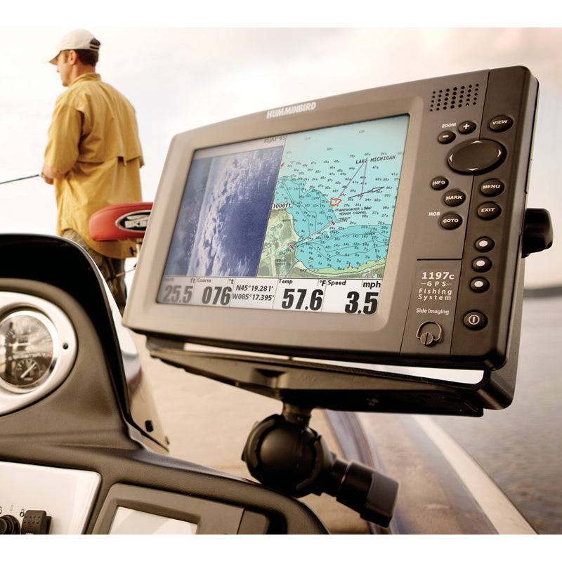 RAM® Large Marine Electronics Mount with Jam Nut - RAM-D-111U-C-MI1 - OC Mounts