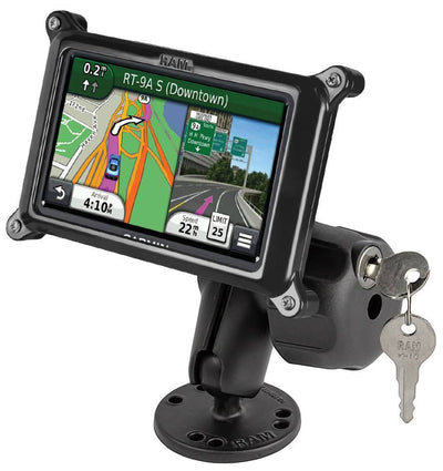 RAM® Locking Drill-Down Mount for Garmin nuvi 200 Wide Series + More - RAM-B-138-GA25LU - OC Mounts