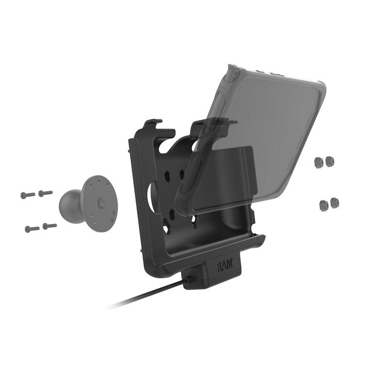 RAM® Powered Holder for Tab Active3 & Active2 with CLA Vehicle Charger - RAM-HOL-SAM60P-CIGU - OC Mounts