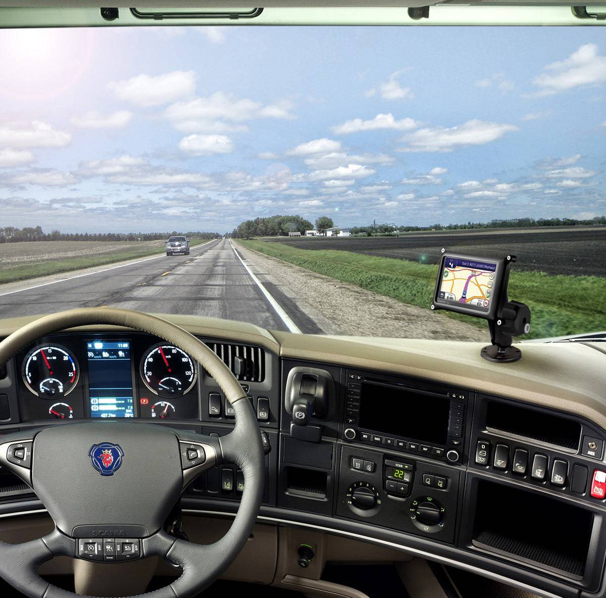 RAM® Locking Drill-Down Mount for Garmin nuvi 200 Wide Series + More - RAM-B-138-GA25LU - OC Mounts