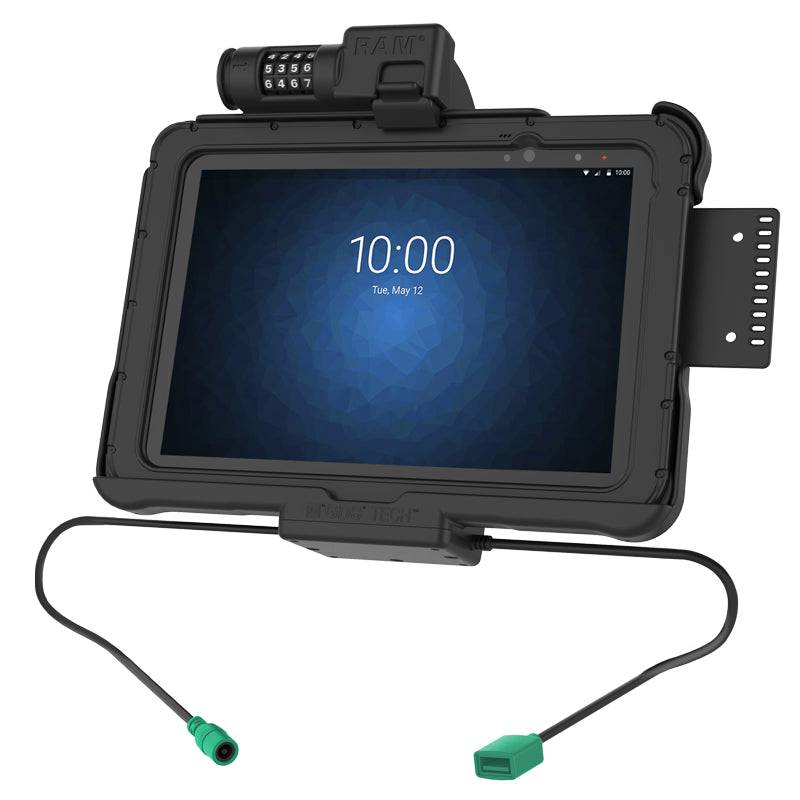 GDS® Combo Locking Power + Data Dock for Zebra ET5x 10.1" Series - RAM-HOL-ZE11PDCLU - OC Mounts