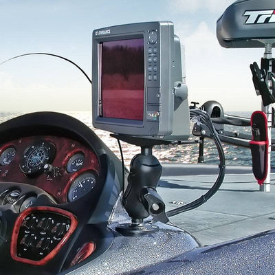 RAM® Large Marine Electronics Mount with Jam Nut - RAM-D-111U-C-MI1 - OC Mounts