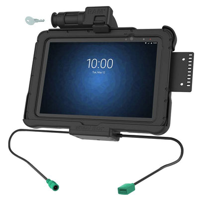 GDS® Key Locking Power + Data Dock for Zebra ET5x 10.1" Series - RAM-HOL-ZE11PDKLU - OC Mounts