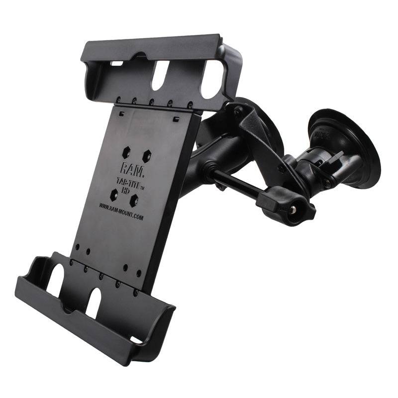 RAM® Tab-Tite™ with RAM® Twist-Lock™ Dual Suction for Tablets with Cases - RAM-B-189-PIV1-TAB20-ALA1-KRU - OC Mounts