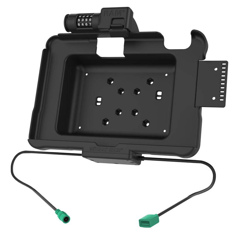 GDS® Combo Locking Power + Data Dock for Zebra ET5x 10.1" Series - RAM-HOL-ZE11PDCLU - OC Mounts
