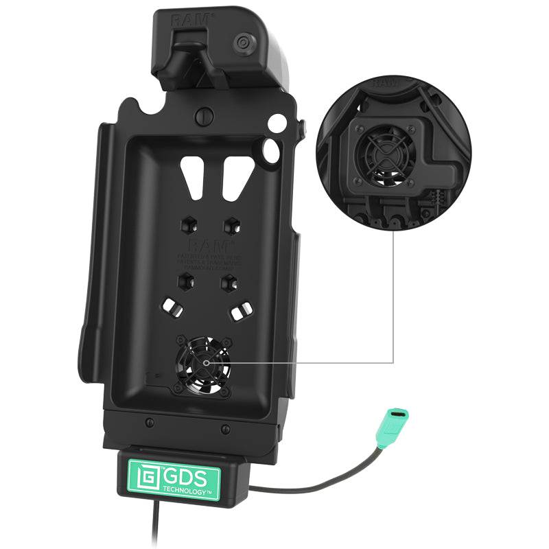Locking GDS® Cool-Dock™ + Data Sync for Samsung Tab A 8.4 SM-T307 - RAM-GDS-DOCKLF-SAM67CU - OC Mounts