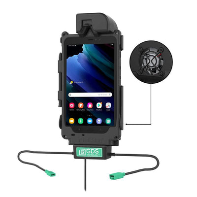 GDS® Cool-Dock™ + Single USB for Samsung Tab Active3 & 2 - RAM-GDS-DOCKF-SAM62CDU - OC Mounts