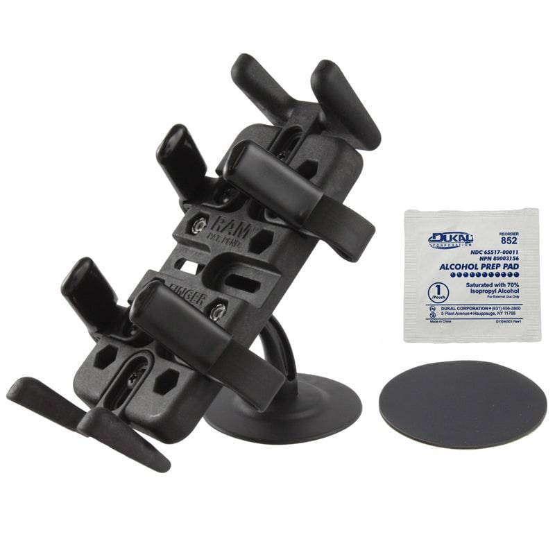 RAM® Finger-Grip™ Universal Holder with Lil Buddy™ Adhesive Dash Mount - RAP-SB-180-UN4 - OC Mounts
