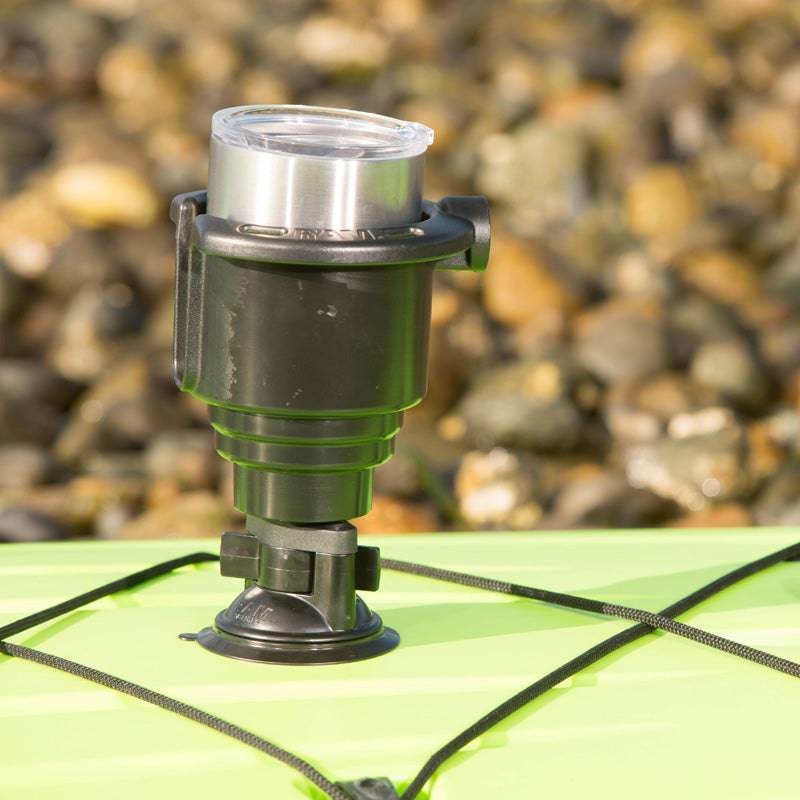 RAM® Twist-Lock™ Suction Cup with Drink Cup Holder - RAP-224-429 - OC Mounts