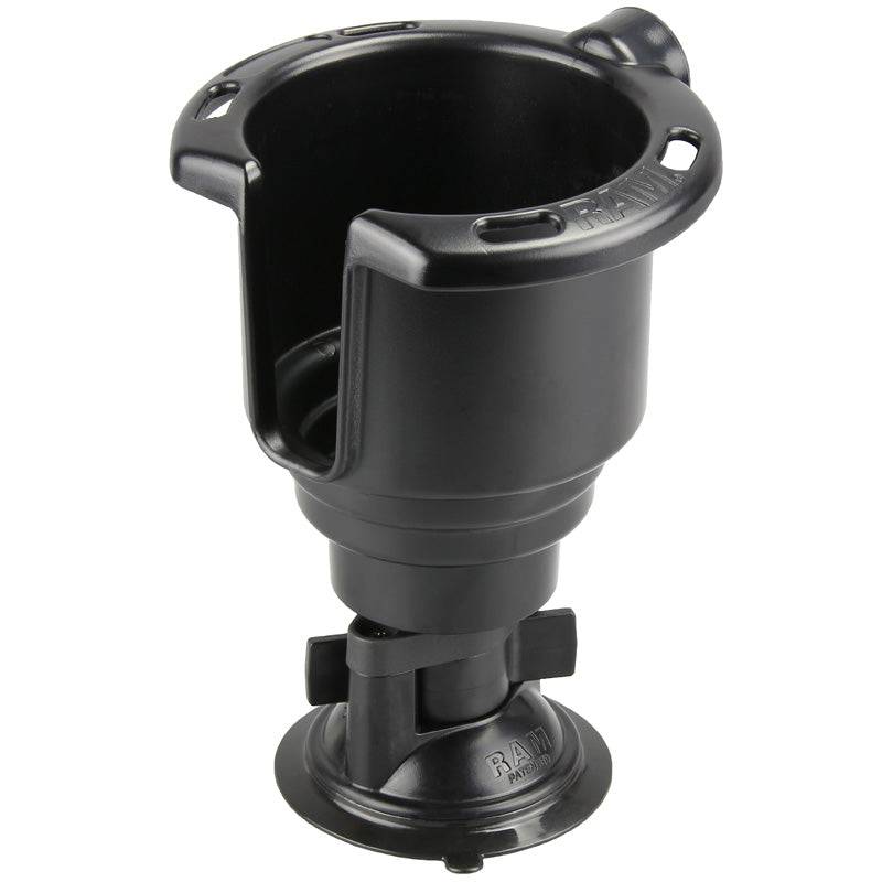 RAM® Twist-Lock™ Suction Cup with Drink Cup Holder - RAP-224-429 - OC Mounts