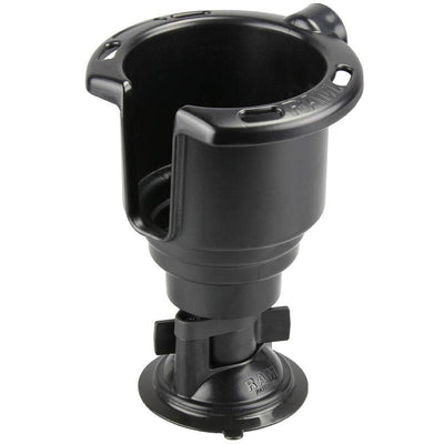 RAM® Twist-Lock™ Suction Cup with Drink Cup Holder - RAP-224-429 - OC Mounts