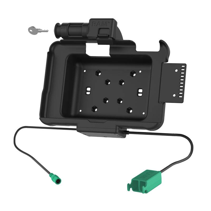 GDS® Key Locking Power + Dual USB Dock for Zebra ET5x 8.3" & 8.4" Series - RAM-HOL-ZE10PD2KLU - OC Mounts