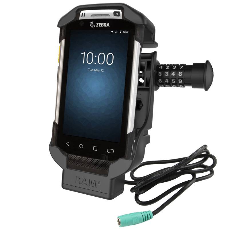 RAM® Combo-Locking Form-Fit Powered Dock for Zebra TC70, 72, 75 & 77 - RAM-HOL-ZE7CLU - OC Mounts