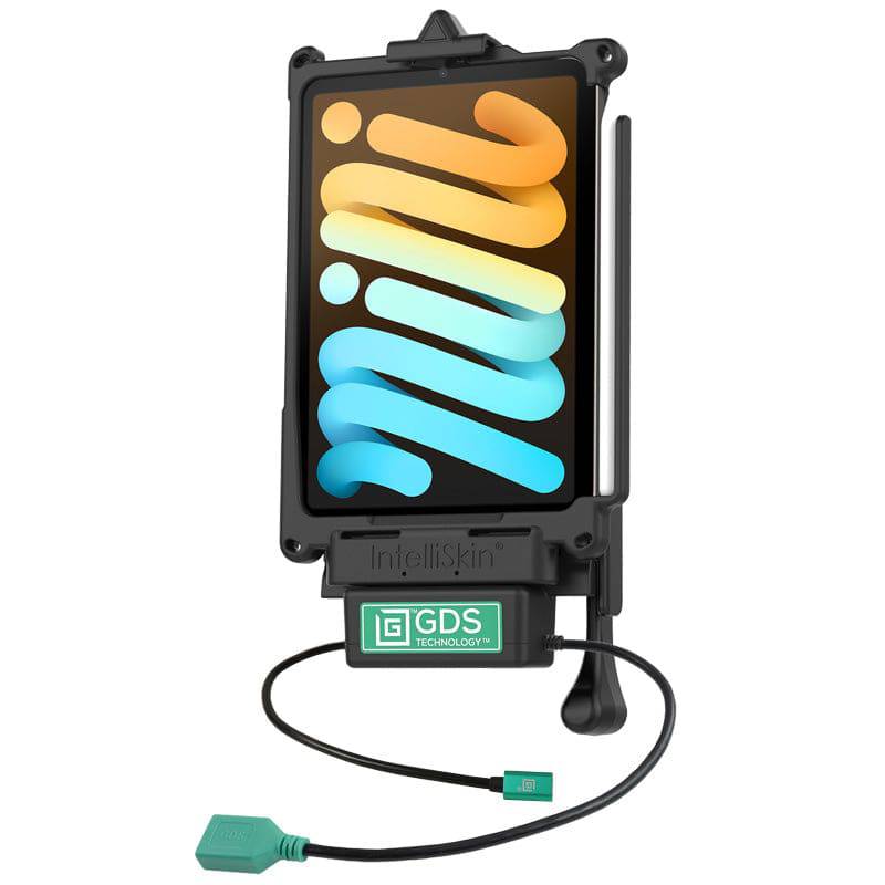 GDS® Vehicle Dock + Single USB for iPad mini6 with IntelliSkin® Next Gen - RAM-GDS-DOCKL-V10-OMT3CDU - OC Mounts
