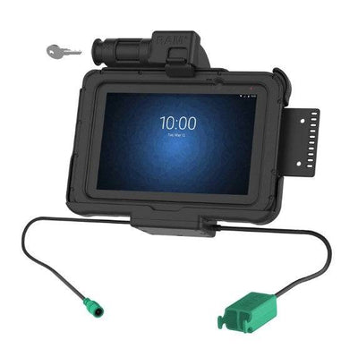 GDS® Key Locking Power + Dual USB Dock for Zebra ET5x 8.3" & 8.4" Series - RAM-HOL-ZE10PD2KLU - OC Mounts