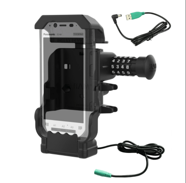 RAM® Powered Combo-Locking Dock for Panasonic Toughbook FZ-N1 & FZ-F1 - - OC Mounts