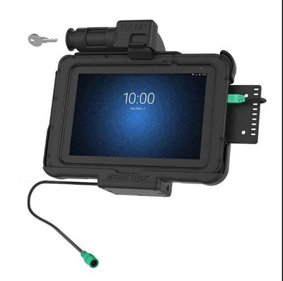 GDS® Key Locking Powered Dock for Zebra ET5x 8.3" & 8.4" Series - RAM-HOL-ZE10PKLU - OC Mounts
