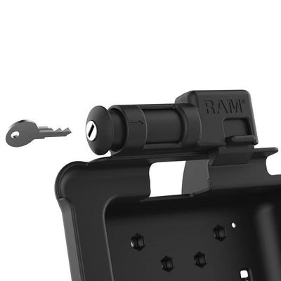 GDS® Key Locking Power + Data & DB9 Dock for Zebra ET5x 8.3" & 8.4" - RAM-HOL-ZE10PDKL-DB9U - OC Mounts