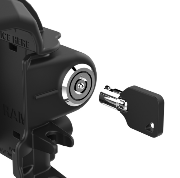 RAM® Powered Key-Locking Cradle for Panasonic Toughbook FZ-N1 & FZ-F1 - RAM-HOL-PAN11PKLU - OC Mounts