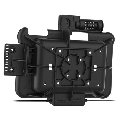 GDS® Combo Locking Power + Data & DB9 Dock for Zebra ET5x 8.3" & 8.4" - RAM-HOL-ZE10PDCL-DB9U - OC Mounts
