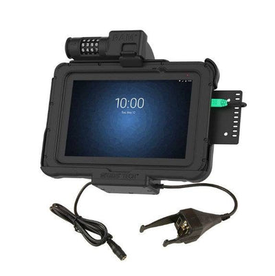 GDS® Combo Locking Power + Data & DB9 Dock for Zebra ET5x 8.3" & 8.4" - RAM-HOL-ZE10PDCL-DB9U - OC Mounts
