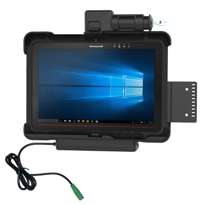 RAM® Combo Locking Power + Data Dock for Honeywell RT10 Tablet - RAM-HOL-HON9PDCLU - OC Mounts