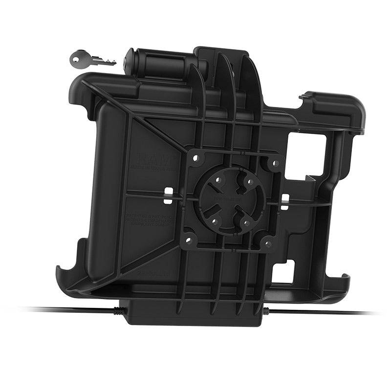 GDS® Key Locking Power + Dual USB Dock for Zebra XSLATE L10 - RAM-HOL-ZE15PD2KLU - OC Mounts
