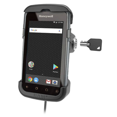 RAM® Key-Locking Form-Fit Powered Dock for Honeywell CT50, CT60 Series - RAM-HOL-HON7KLU - OC Mounts