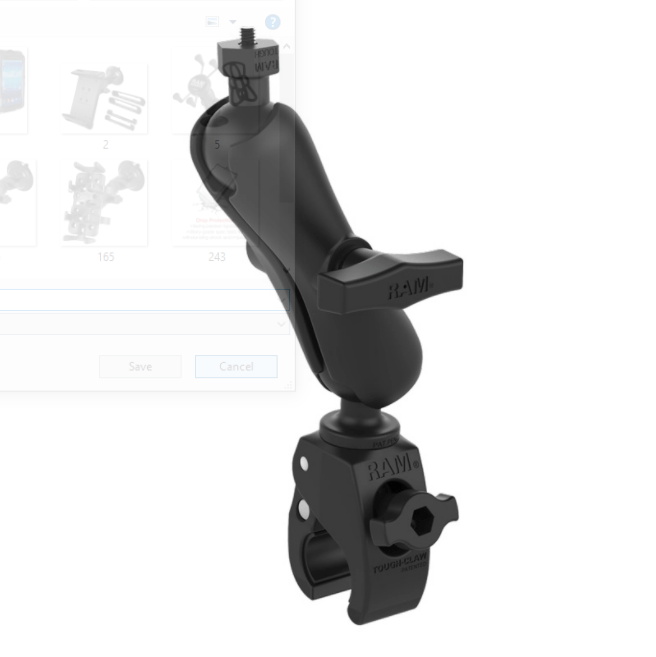 RAM® Tough-Claw™ Small Clamp Base with Ball