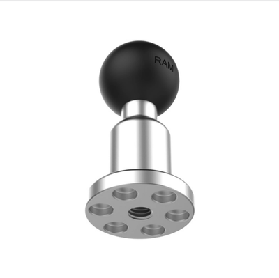RAM® Aluminum Pin-Lock™ Ball Adapter with 1/4"-20 Female Thread - RAM-B-463U - OC Mounts