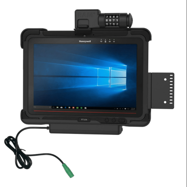 RAM® Combo Locking Powered Dock for Honeywell RT10 Tablet - RAM-HOL-HON9PCLU - OC Mounts
